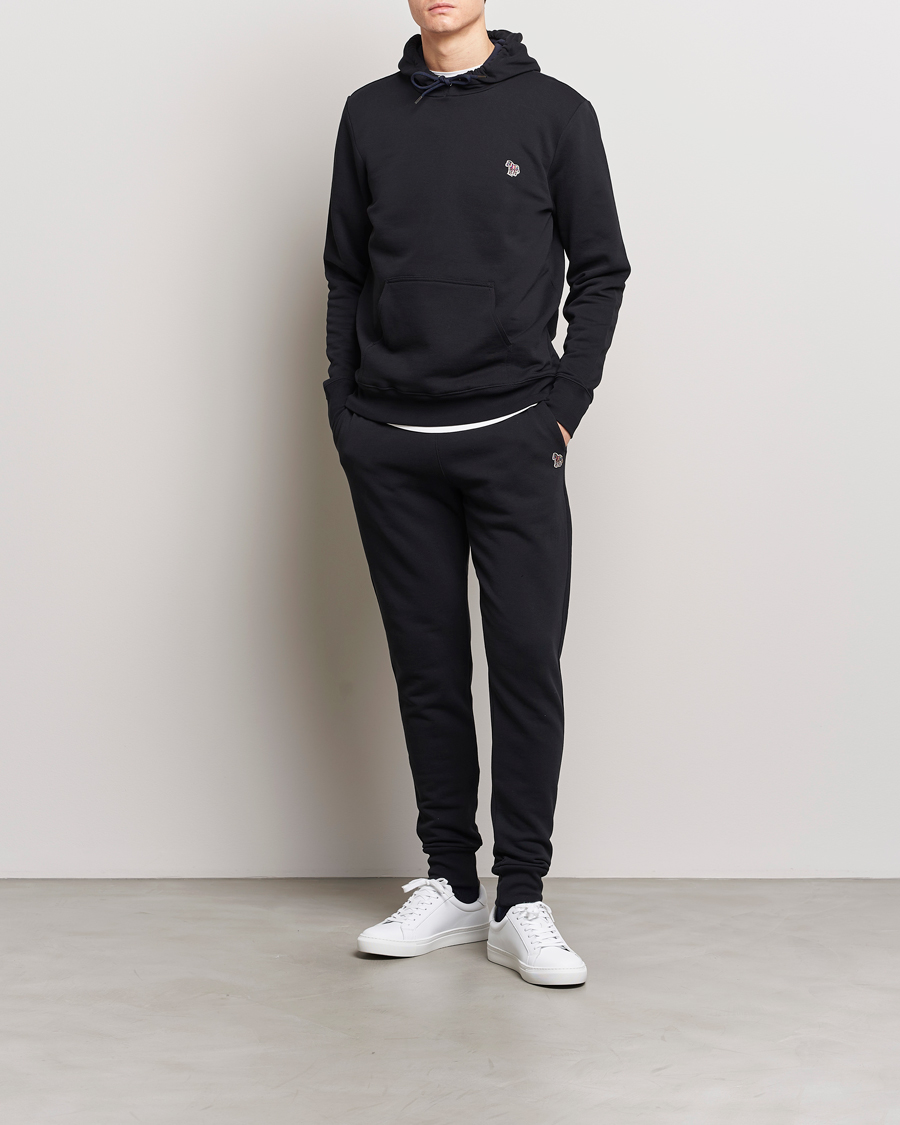 Herr | Tröjor | PS Paul Smith | Zebra Organic Cotton Hoodie Black