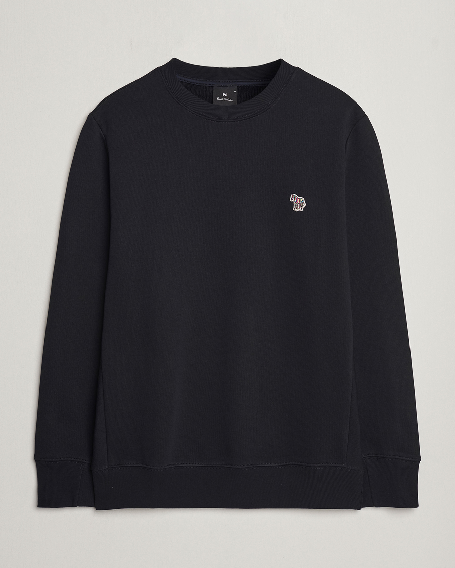 Herr | Tröjor | PS Paul Smith | Zebra Organic Cotton Sweatshirt Black