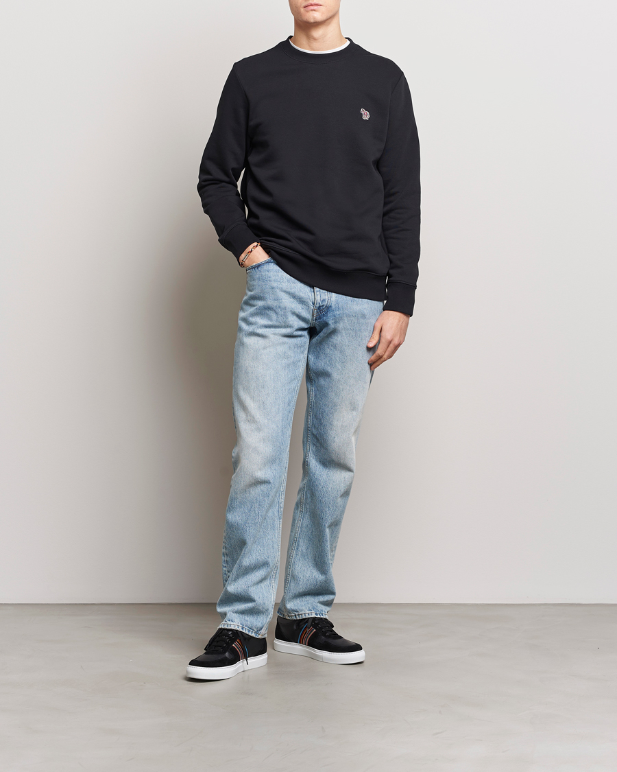 Herr | Tröjor | PS Paul Smith | Zebra Organic Cotton Sweatshirt Black
