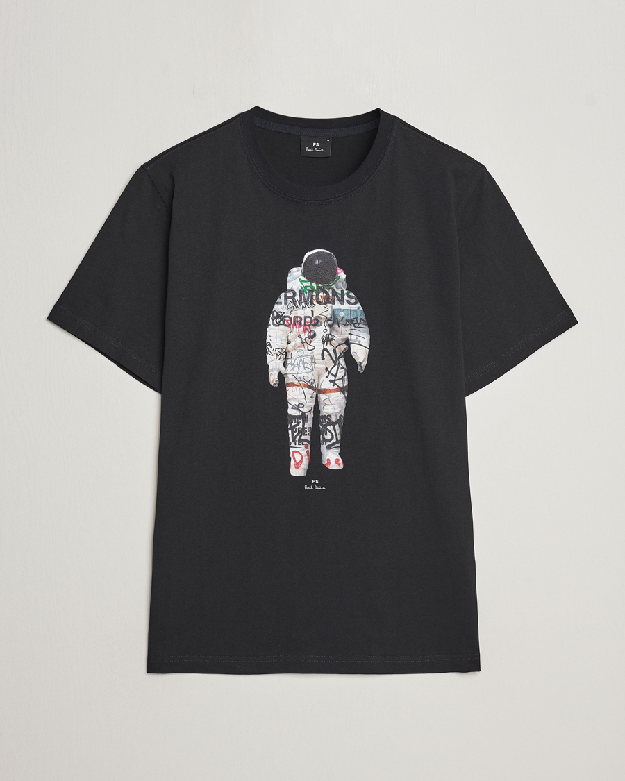 Herr | Paul Smith | PS Paul Smith | Astronaut Crew Neck T-Shirt Black