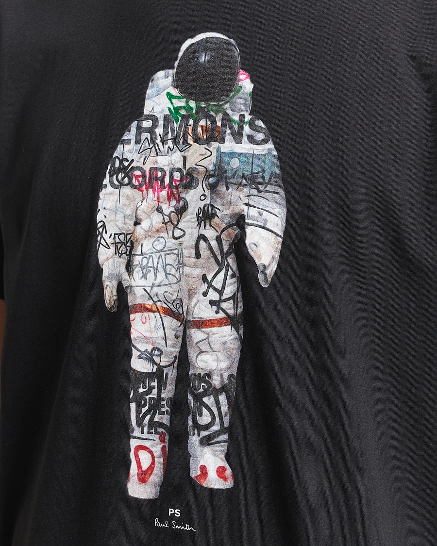 Herr | T-Shirts | PS Paul Smith | Astronaut Crew Neck T-Shirt Black