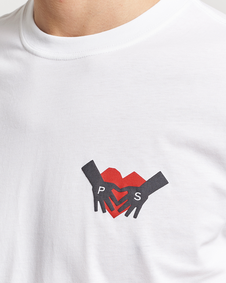 Herr | T-Shirts | PS Paul Smith | PS Heart Crew Neck T-Shirt White