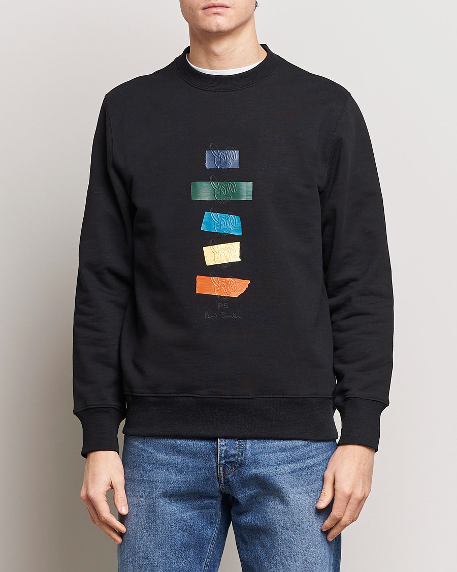 Herr | Sweatshirts | PS Paul Smith | Rabbits Crew Neck Sweatshirt Black