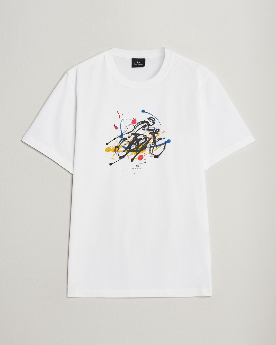 Herr | T-Shirts | PS Paul Smith | Cyclist Crew Neck T-Shirt White