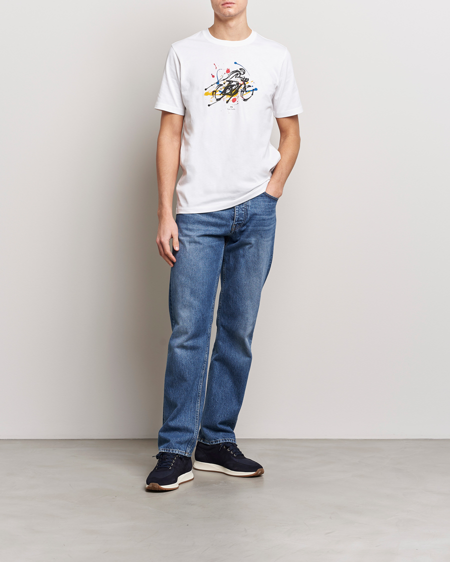 Herr | T-Shirts | PS Paul Smith | Cyclist Crew Neck T-Shirt White