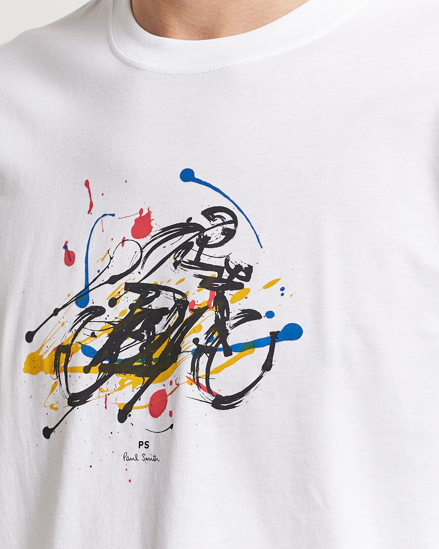 Herr | T-Shirts | PS Paul Smith | Cyclist Crew Neck T-Shirt White