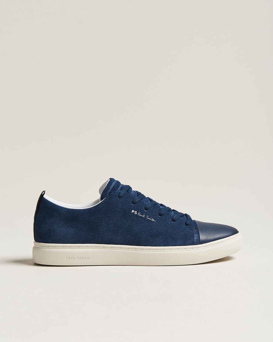 Herr | PS Paul Smith Lee Cap Toe Suede Sneaker Navy | PS Paul Smith | Lee Cap Toe Suede Sneaker Navy