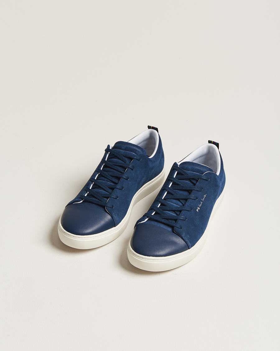 Herr | PS Paul Smith Lee Cap Toe Suede Sneaker Navy | PS Paul Smith | Lee Cap Toe Suede Sneaker Navy