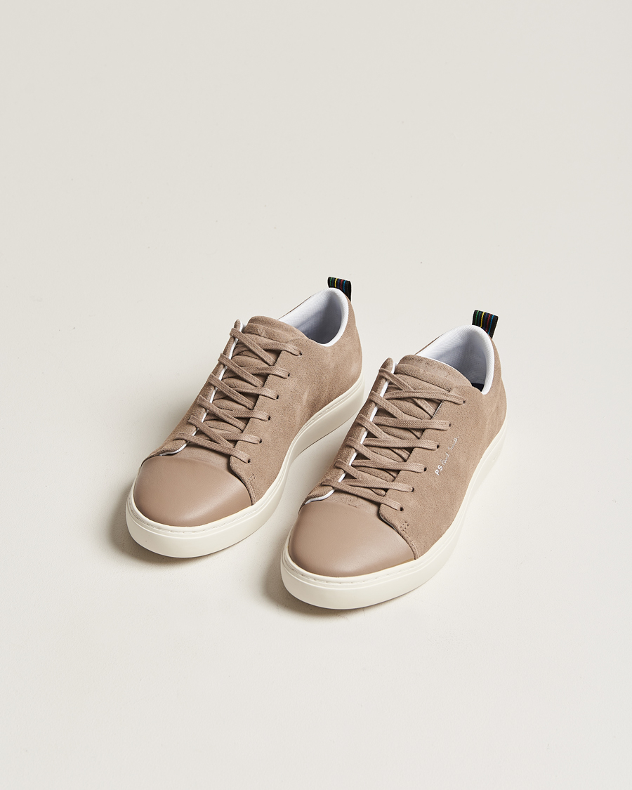 Herr | PS Paul Smith Lee Cap Toe Suede Sneaker Taupe | PS Paul Smith | Lee Cap Toe Suede Sneaker Taupe