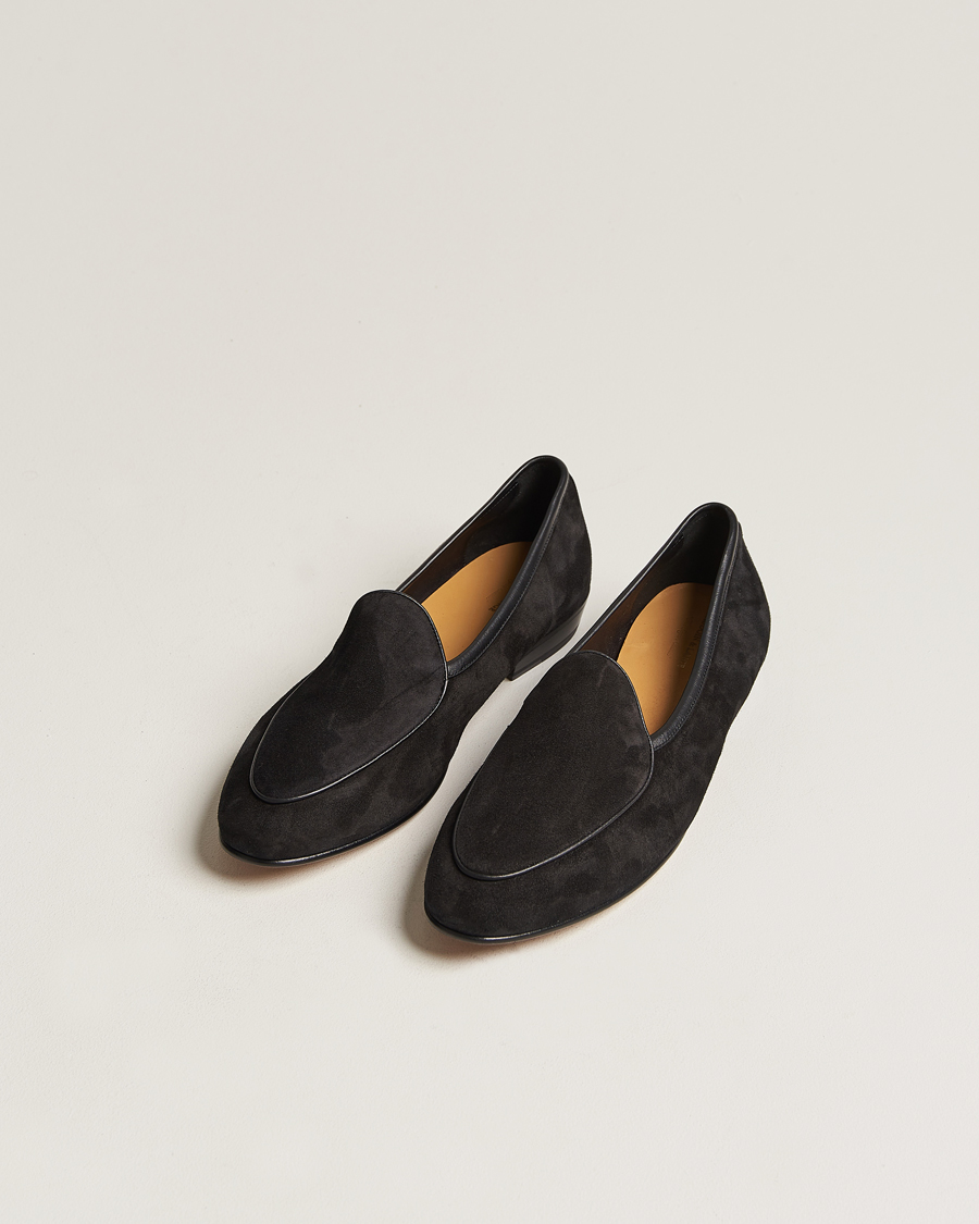 Herr | Mockaskor | Baudoin & Lange | Sagan Classic Loafers Black Suede