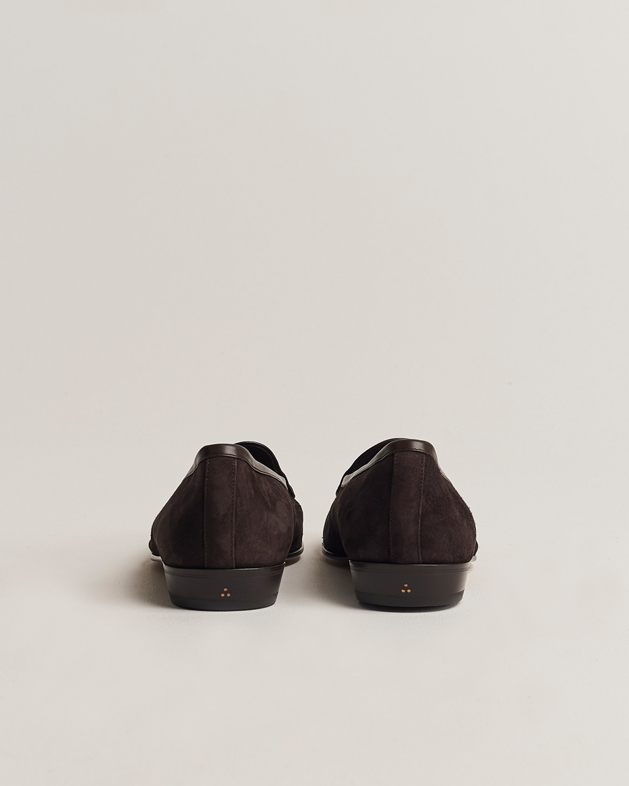 Herr | Loafers | Baudoin & Lange | Sagan Classic Loafers Dark Brown Suede