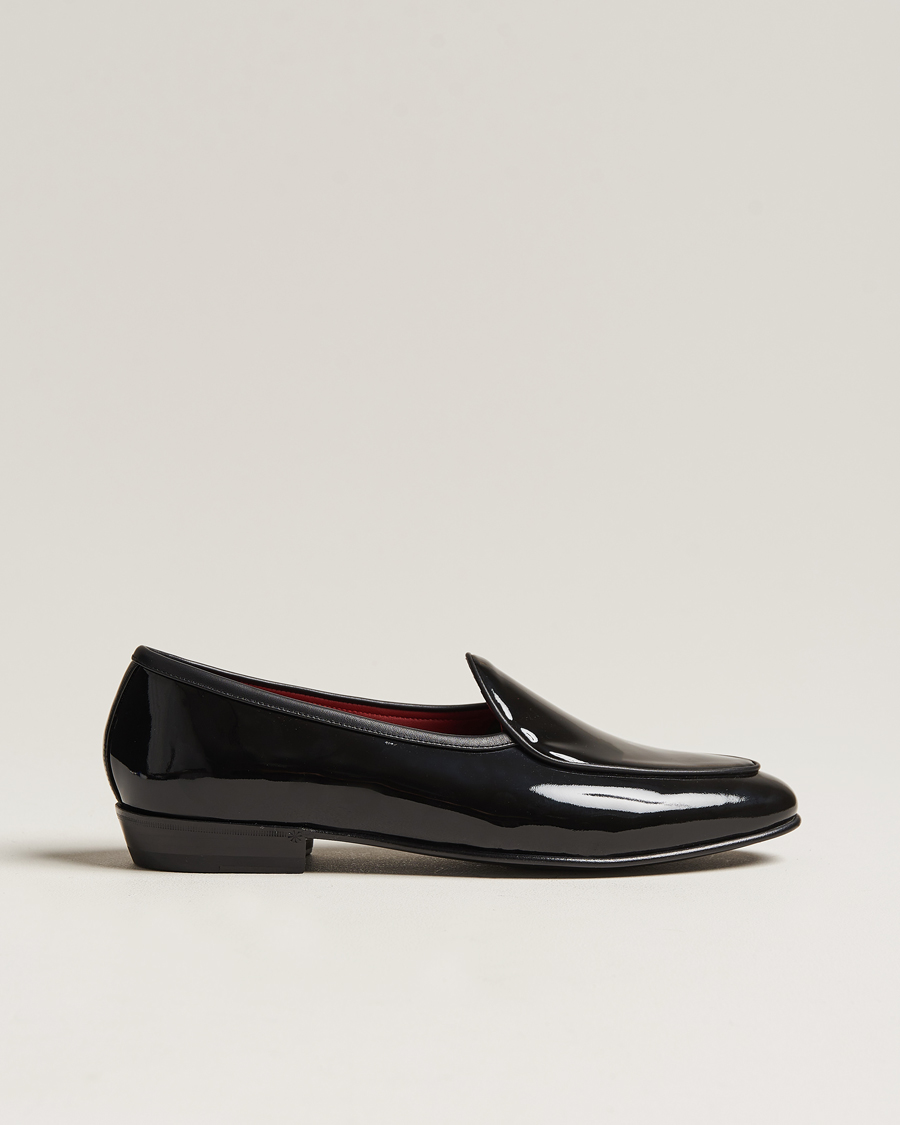 Herr | Baudoin & Lange Sagan Patent Loafers Black Calf | Baudoin & Lange | Sagan Patent Loafers Black Calf