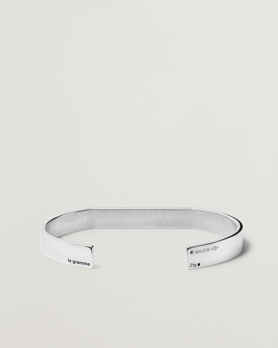 Herr | LE GRAMME Godron Bracelet Sterling Silver 21g | LE GRAMME | Godron Bracelet Sterling Silver 21g