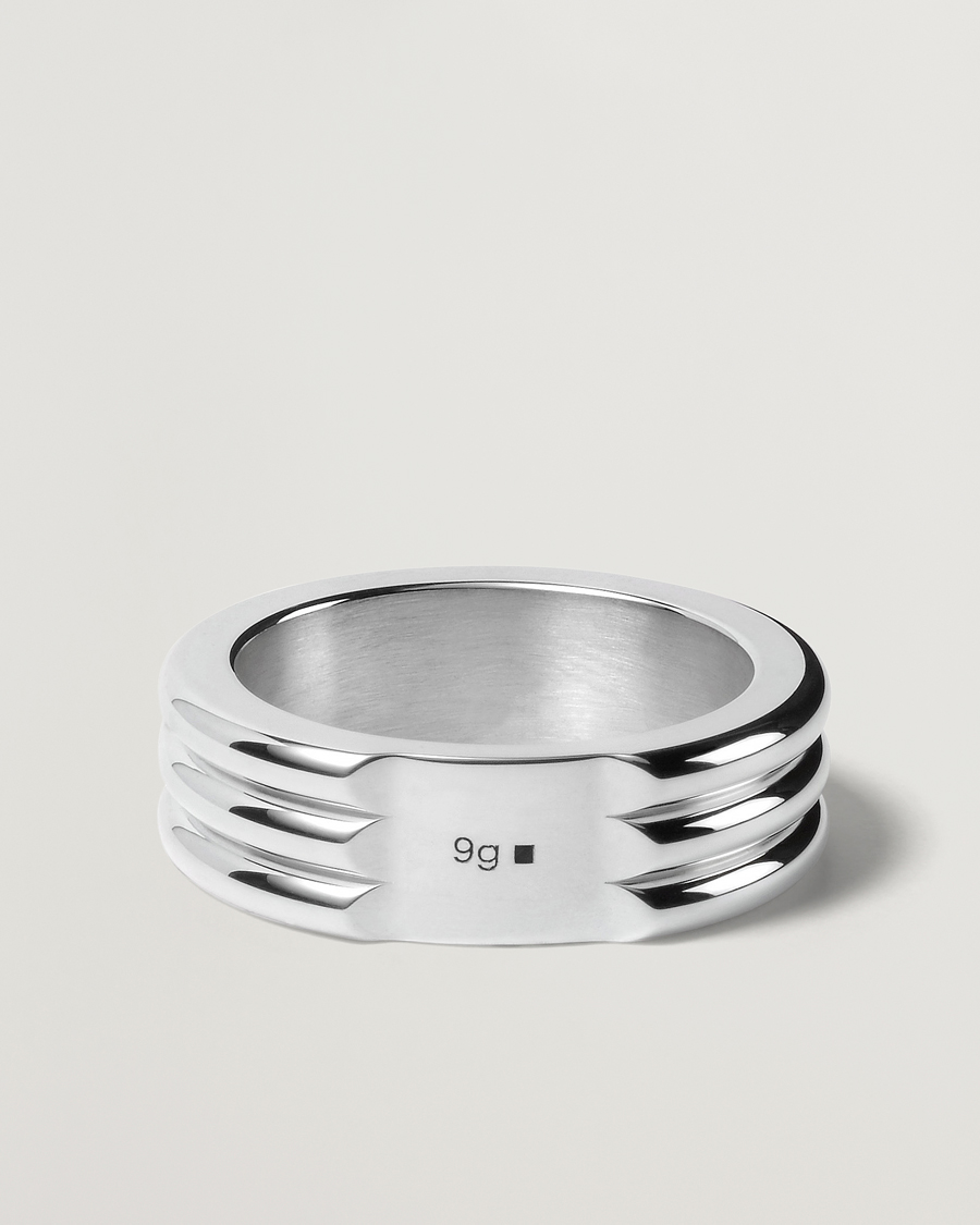 Herr | LE GRAMME Godron Ring Sterling Silver 9g | LE GRAMME | Godron Ring Sterling Silver 9g