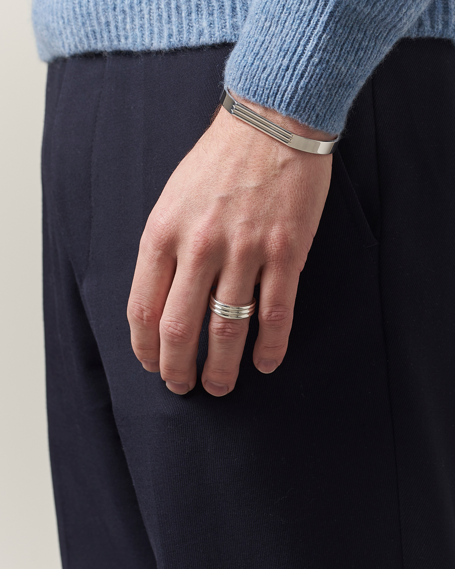 Herr | Contemporary Creators | LE GRAMME | Godron Ring Sterling Silver 9g