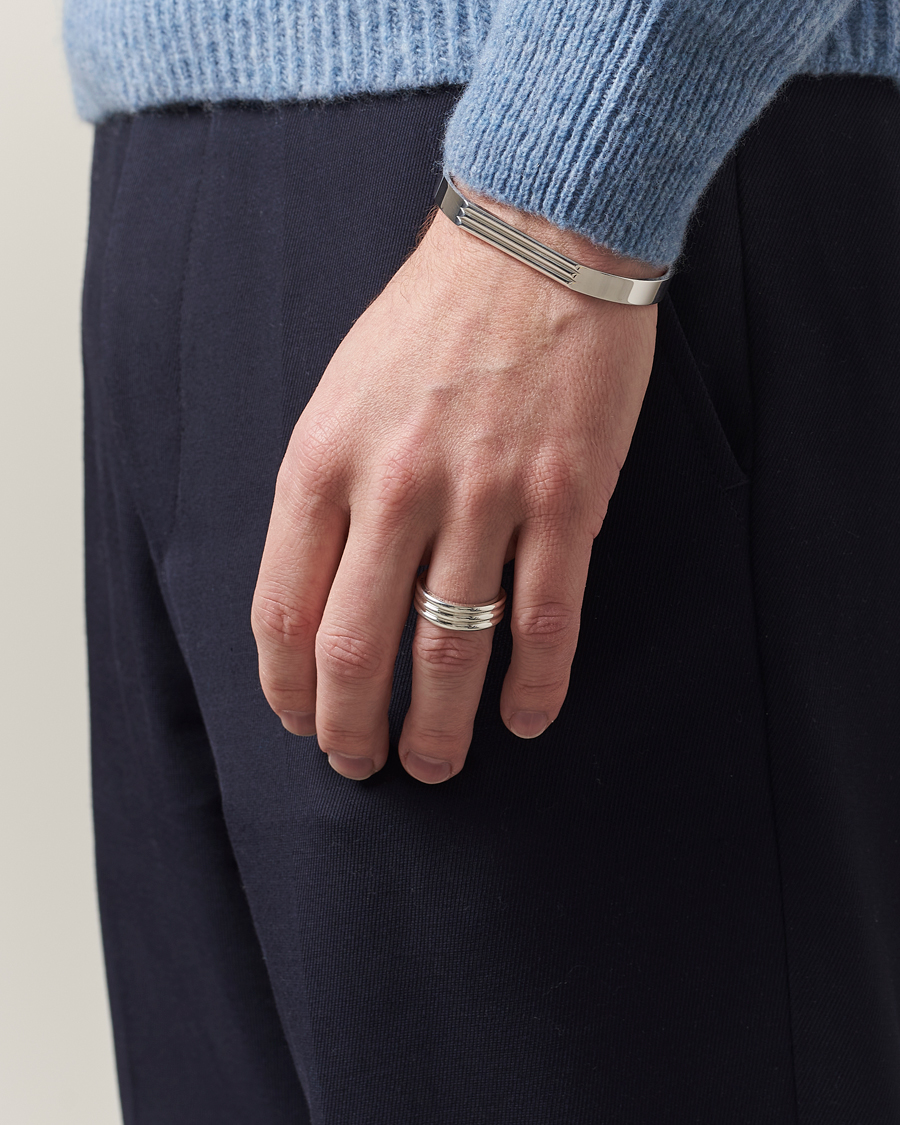 Herr | Avdelningar | LE GRAMME | Godron Ring Sterling Silver 9g