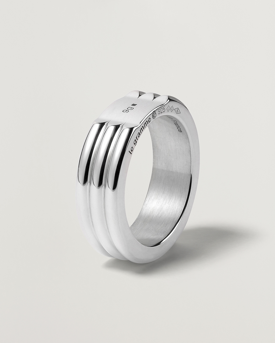Herr | LE GRAMME Godron Ring Sterling Silver 9g | LE GRAMME | Godron Ring Sterling Silver 9g