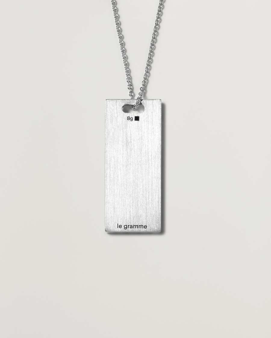 Herre |  | LE GRAMME | Godron Necklace Sterling Silver 8g