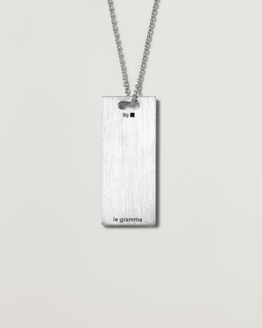 Herr | Nya produktbilder | LE GRAMME | Godron Necklace Sterling Silver 8g