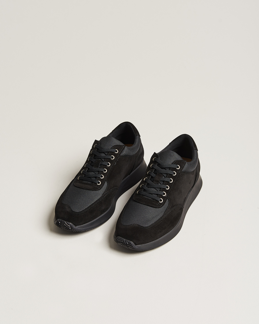 Herr | Myrqvist Stensund Running Sneaker Black Suede | Myrqvist | Stensund Running Sneaker Black Suede
