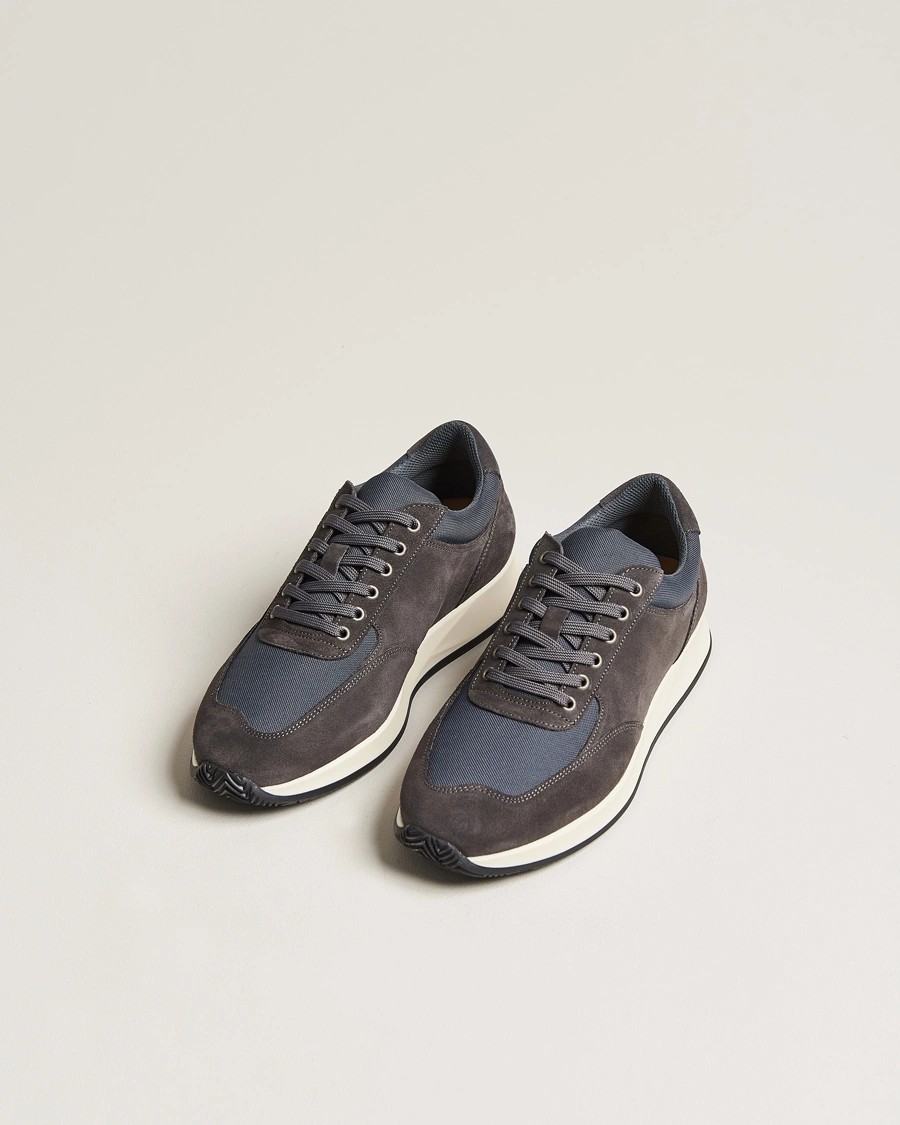 Herr | Sneakers | Myrqvist | Stensund Running Sneaker Dark Grey Suede