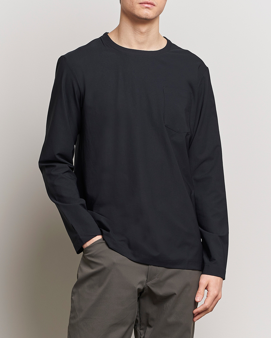 Herr | Active | Houdini | Cover Crew Quick Dry Long Sleeve True Black