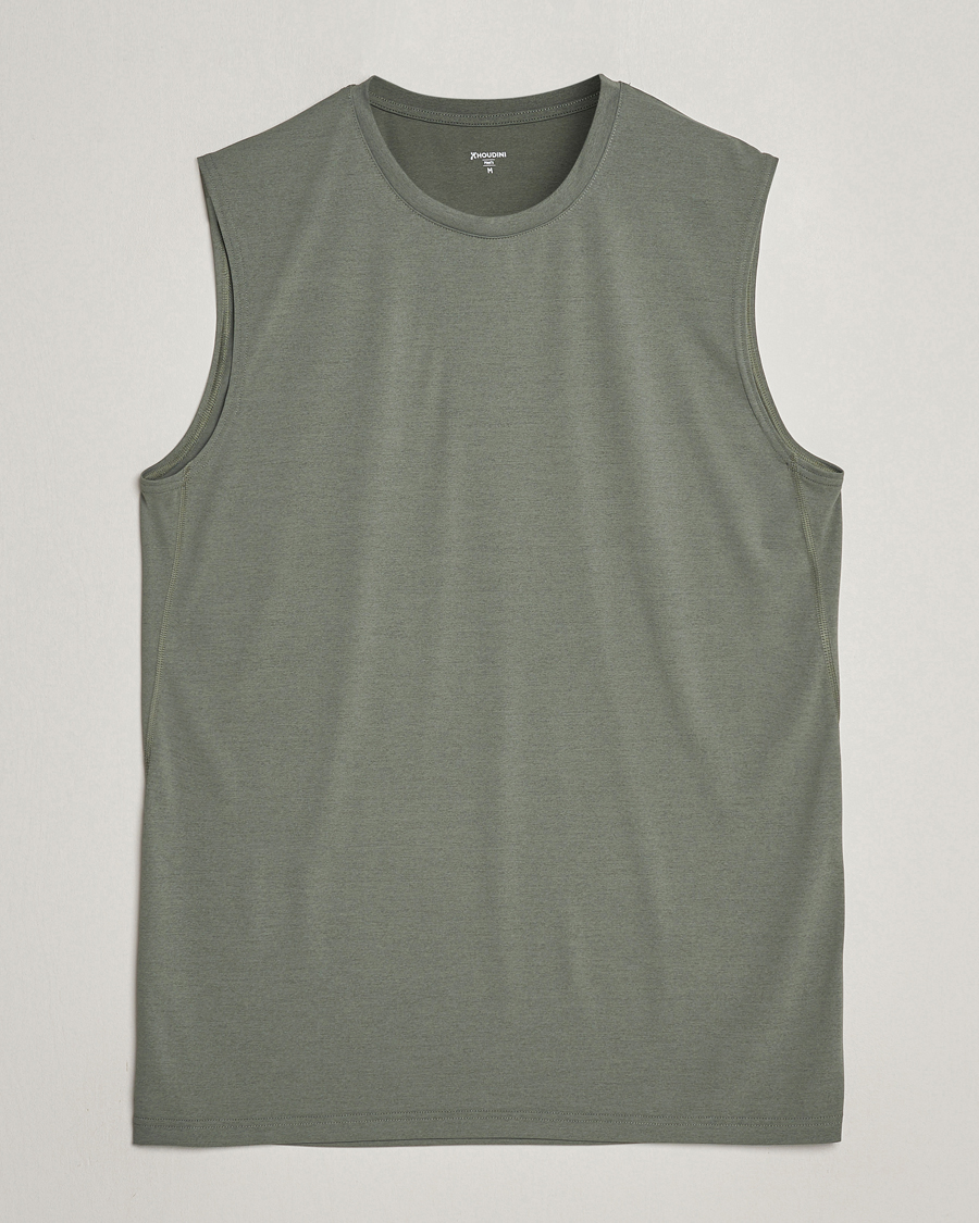Herr | T-Shirts | Houdini | Pace Air Tank Geyser Grey
