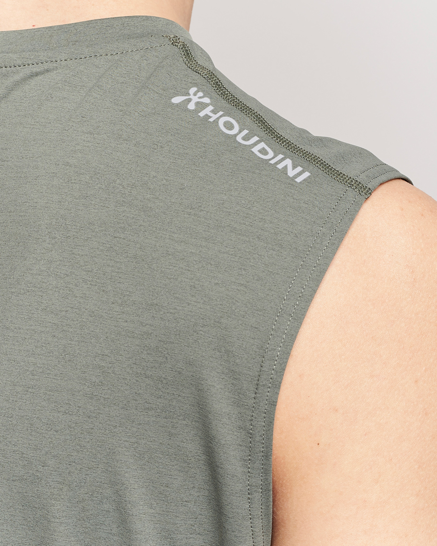 Herr | T-Shirts | Houdini | Pace Air Tank Geyser Grey