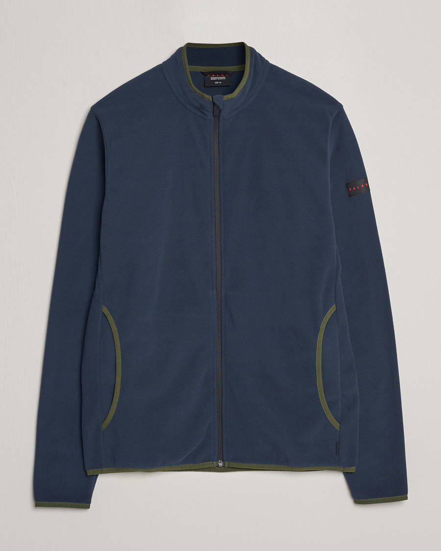 Herr | Tröjor | Falke Sport | Falke Fleece Jacket Space Blue