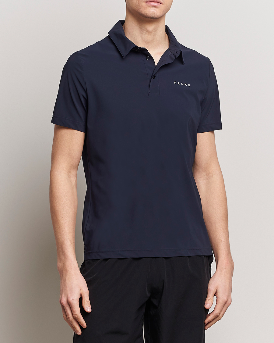 Herr | Kläder | Falke Sport | Falke Performance Polo Shirt Space Blue