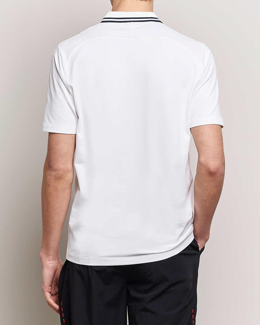 Herr | Pikéer | Falke Sport | Falke Zip Polo Shirt White