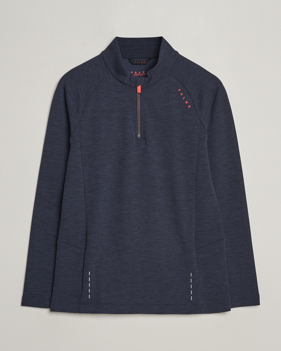 Herr | Tröjor | Falke Sport | Falke Core Half Zip Warm Up Shirt Black