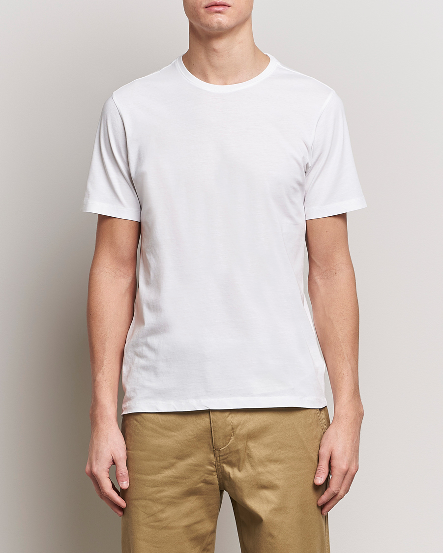 Herr | T-Shirts | KnowledgeCotton Apparel | Agnar Basic T-Shirt Bright White