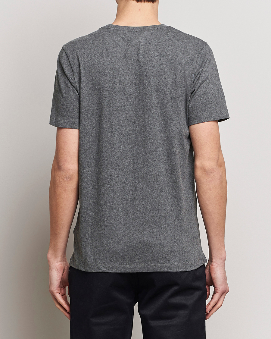 Herr | T-Shirts | KnowledgeCotton Apparel | Agnar Basic T-Shirt Dark Grey Melange