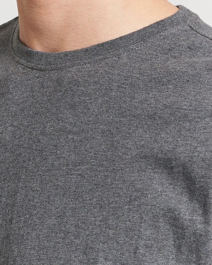 Herr | T-Shirts | KnowledgeCotton Apparel | Agnar Basic T-Shirt Dark Grey Melange