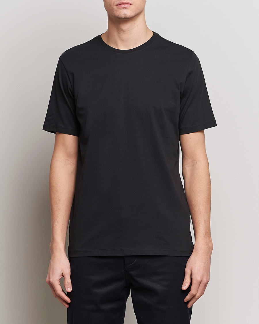 Herr | Svarta t-shirts | KnowledgeCotton Apparel | Agnar Basic T-Shirt Jet Black