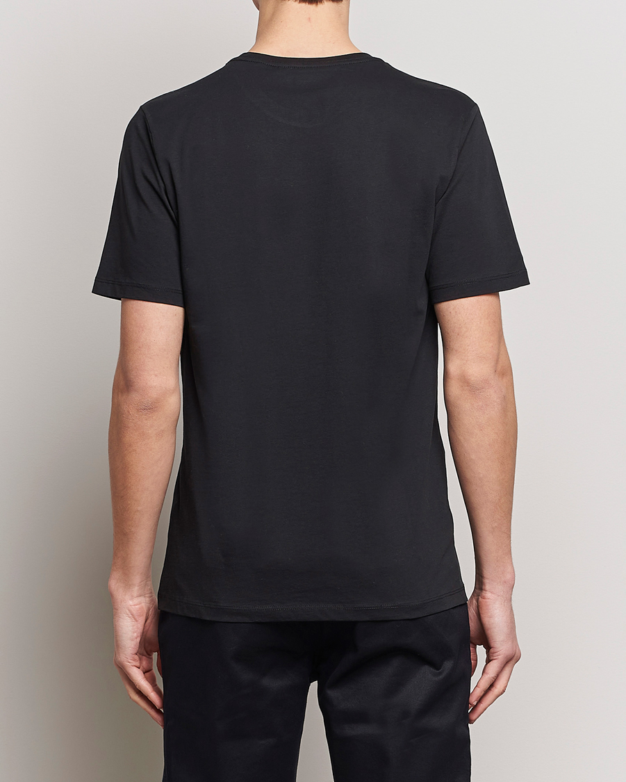 Herr | T-Shirts | KnowledgeCotton Apparel | Agnar Basic T-Shirt Jet Black