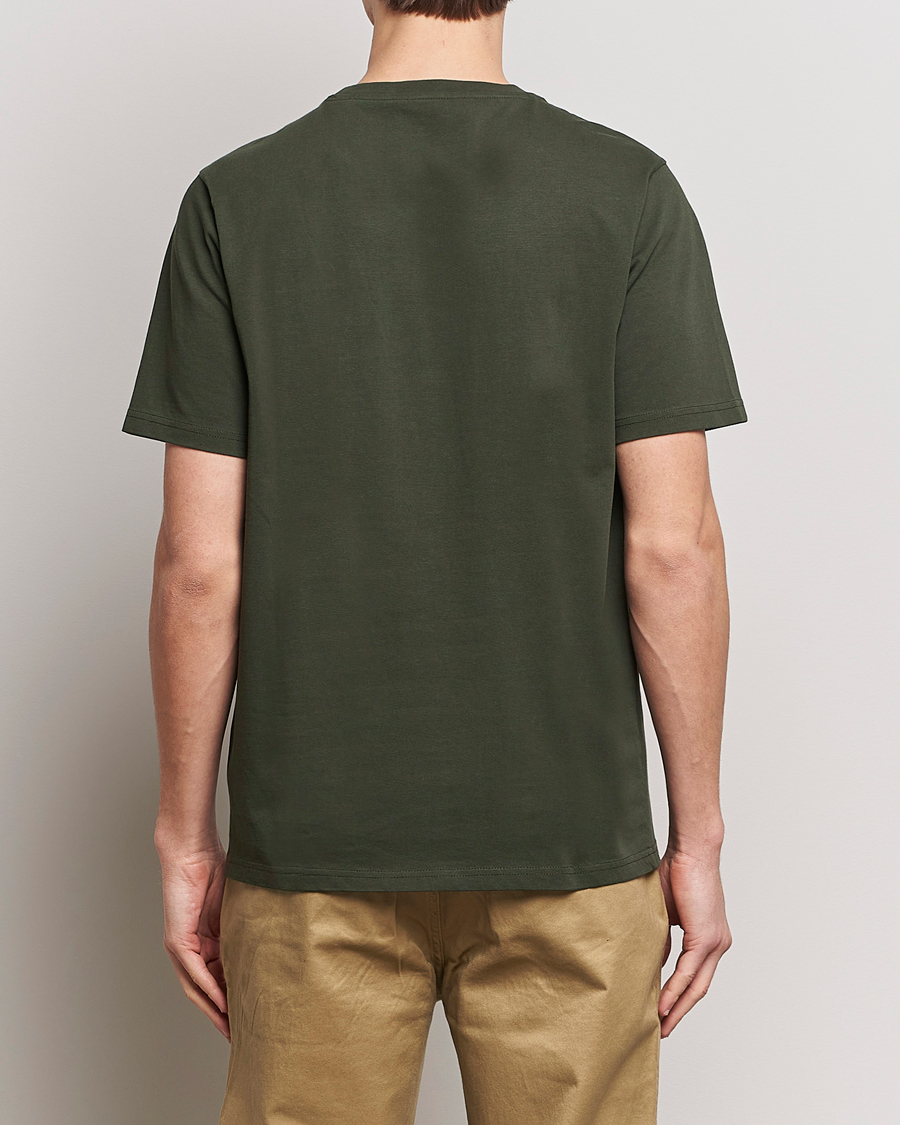 Herr | T-Shirts | KnowledgeCotton Apparel | Loke Badge T-Shirt Forest Night