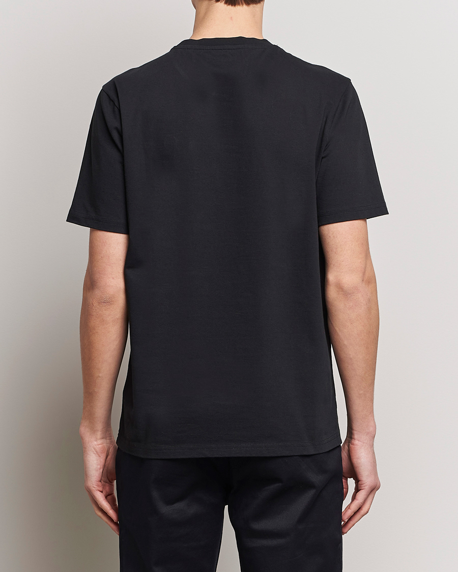 Herr | T-Shirts | KnowledgeCotton Apparel | Loke Badge T-Shirt Jet Black