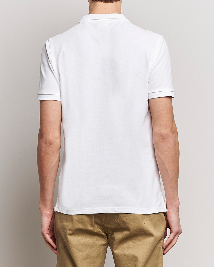 Herr | Pikéer | KnowledgeCotton Apparel | Toke Badge Polo Bright White