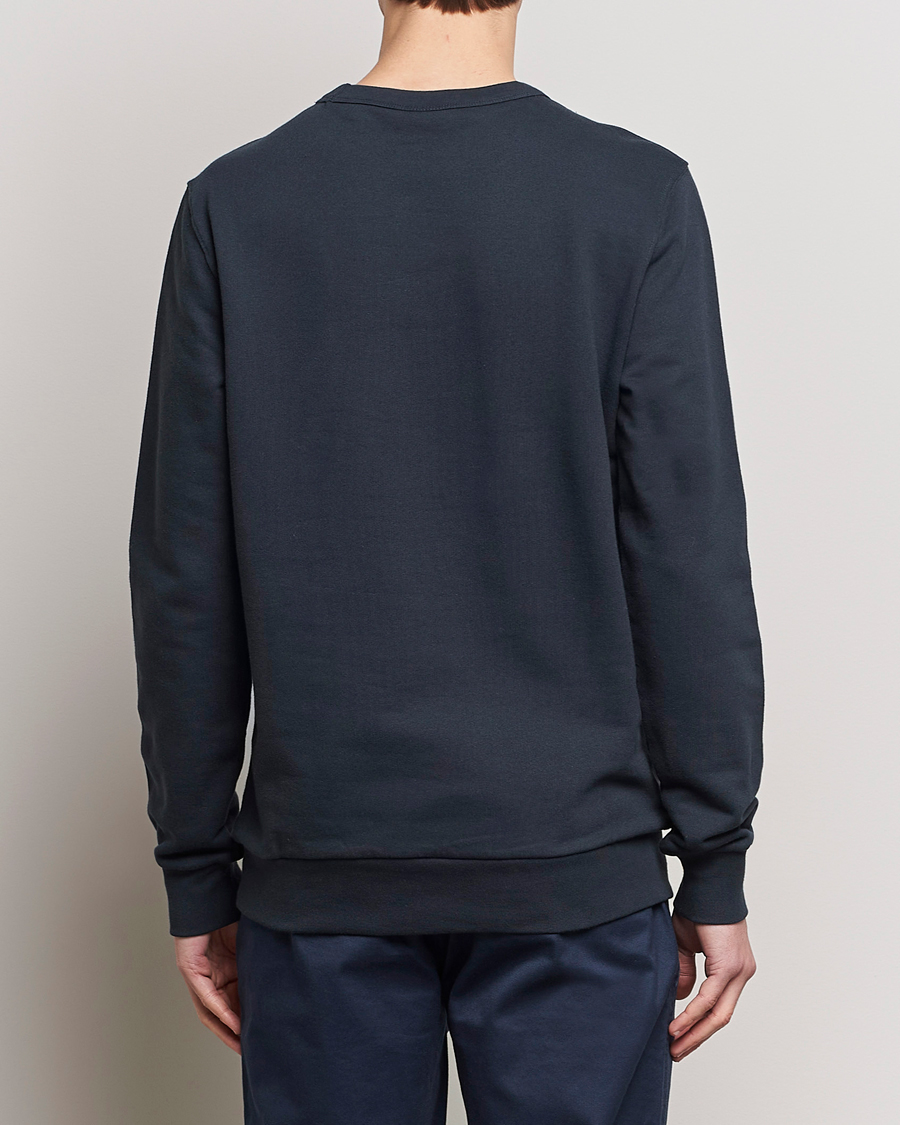 Herr | Tröjor | KnowledgeCotton Apparel | Erik Badge Sweatshirt Total Eclipse