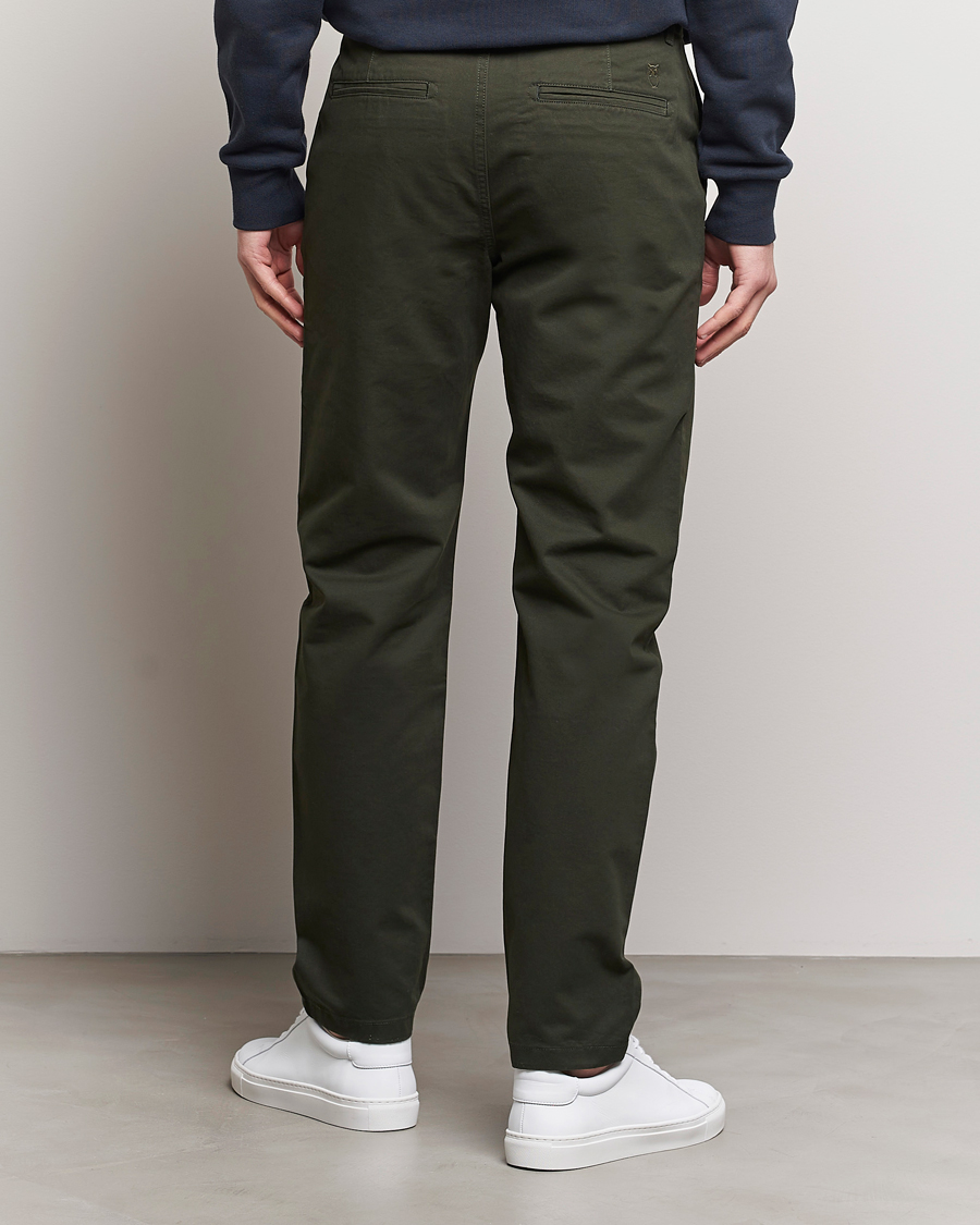 Herr | Byxor | KnowledgeCotton Apparel | Chuck Regular Cotton Twill Chino Forest Night