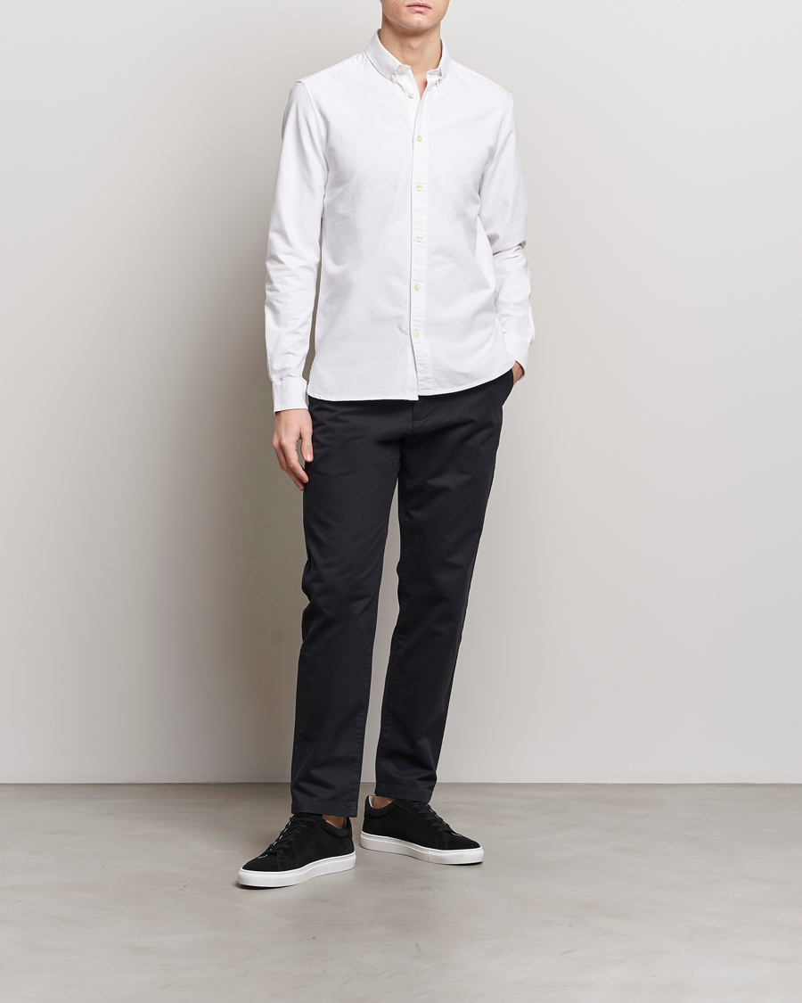 Herr | Byxor | KnowledgeCotton Apparel | Chuck Regular Cotton Twill Chino Jet Black