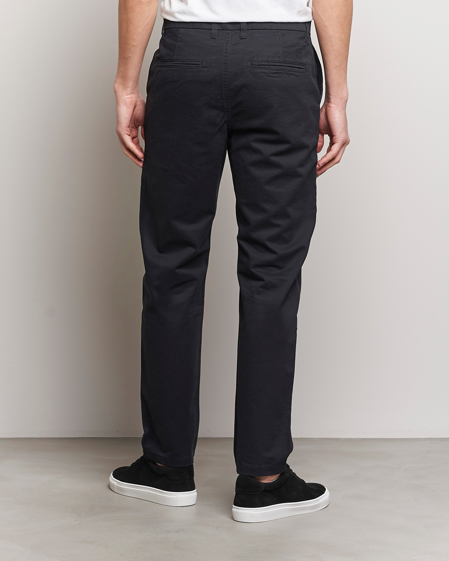 Herr | Byxor | KnowledgeCotton Apparel | Chuck Regular Cotton Twill Chino Jet Black