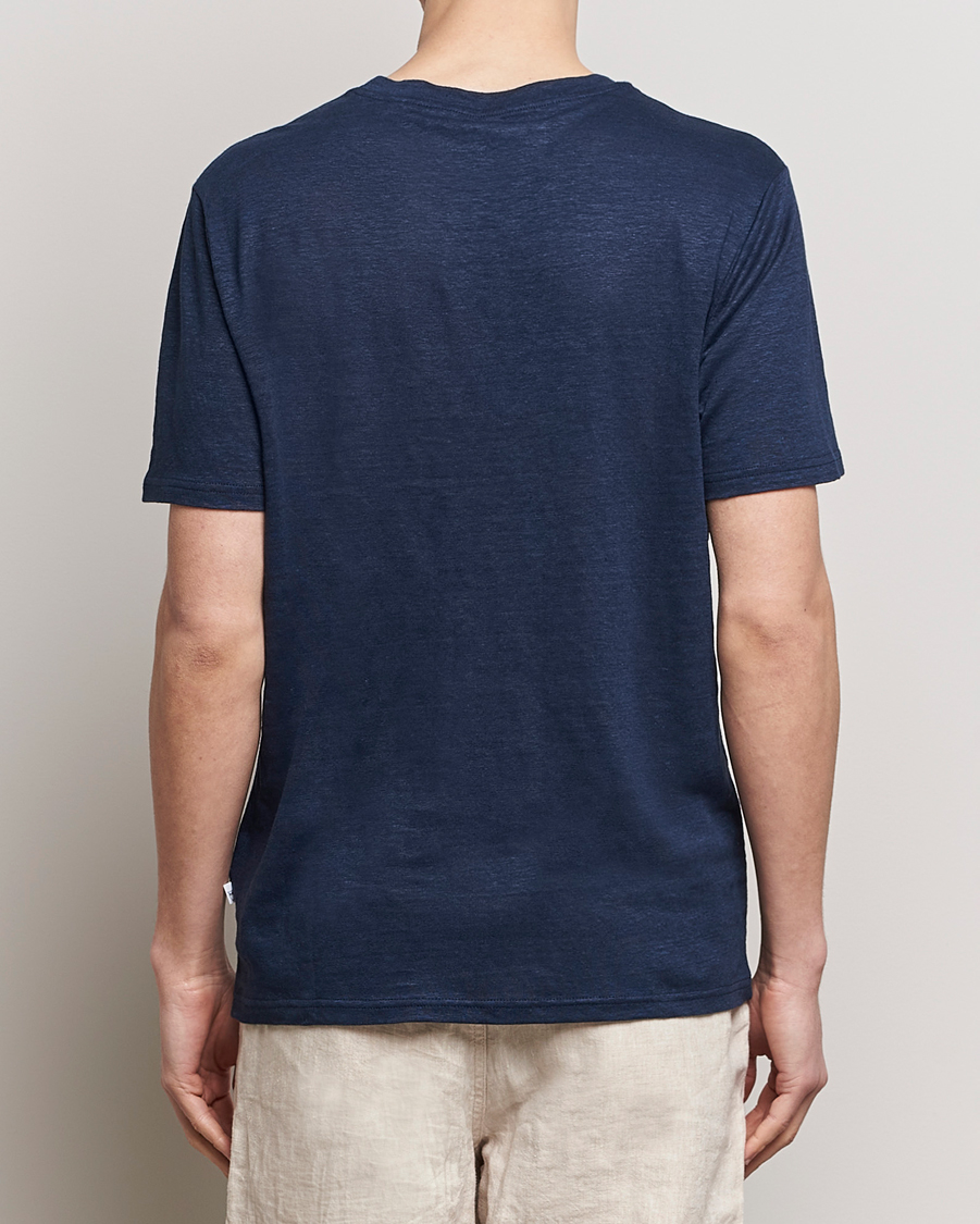 Herr | T-Shirts | KnowledgeCotton Apparel | Organic Linen T-Shirt Total Eclipse