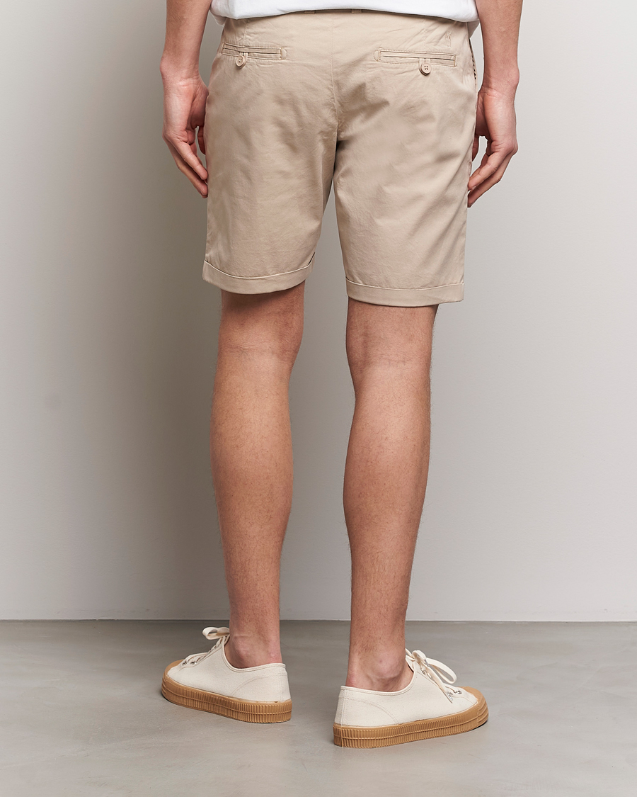 Herr | Shorts | KnowledgeCotton Apparel | Regular Chino Poplin Shorts Light Feather Grey