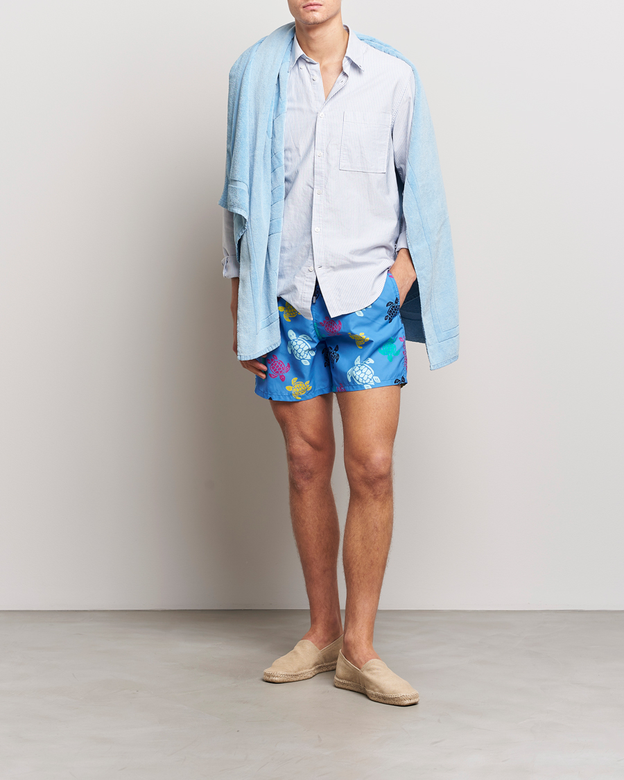 Herr | Badbyxor | Vilebrequin | Moorea Tortues Swim Shorts Blue