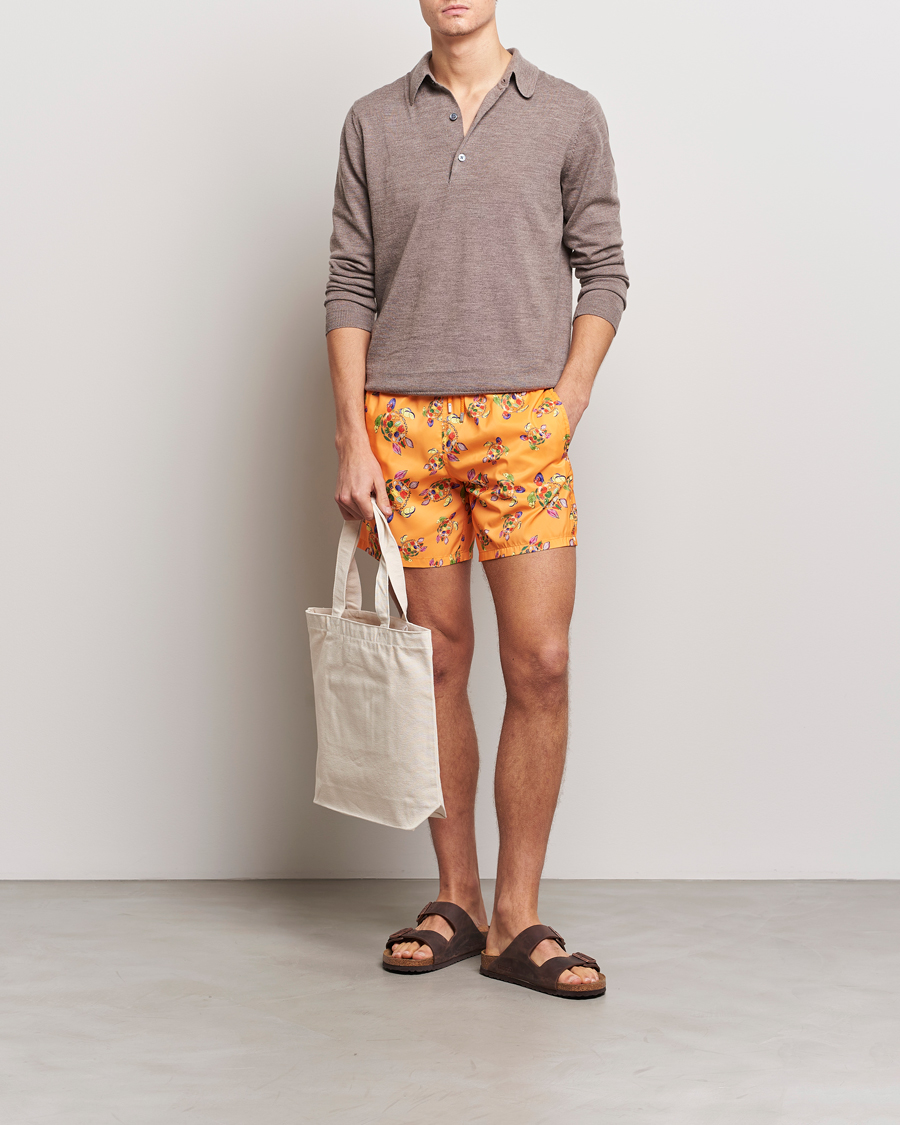 Herr | Badbyxor | Vilebrequin | Mahina Rataturtles Swim Shorts Carotte