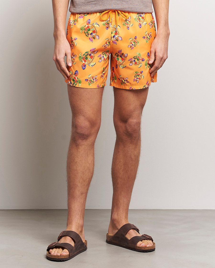 Herr | Badbyxor | Vilebrequin | Mahina Rataturtles Swim Shorts Carotte