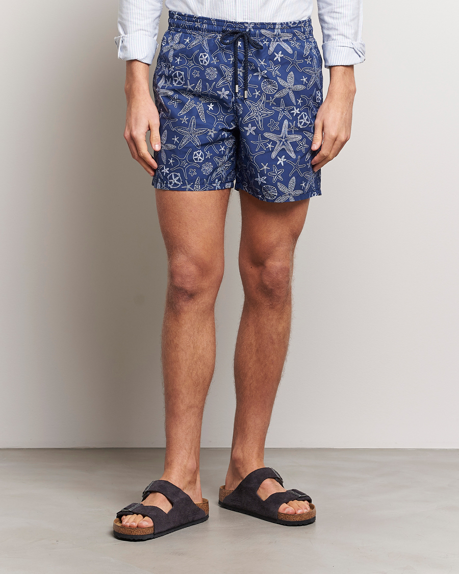Herr | Badbyxor | Vilebrequin | Moorea Starlettes Swim Shorts Encre